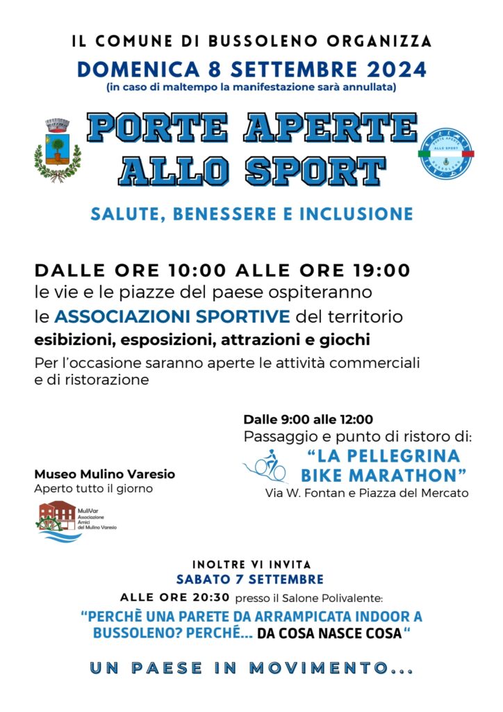 PORTE APERTE ALLO SPORT